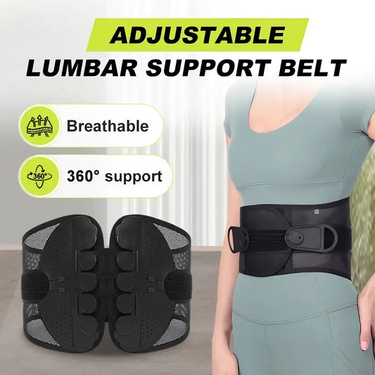 Lower Back Support Belt – Adjustable Compression Brace for Men & Women