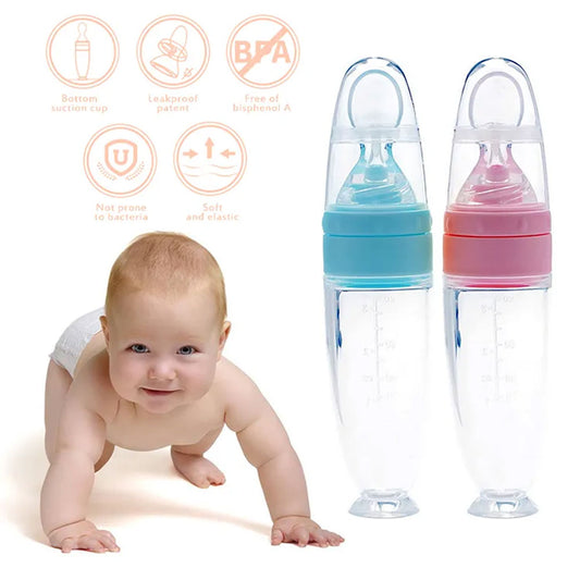 Infant Squeeze Spoon Feeder – Baby Food Dispenser for Easy Feeding